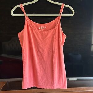 LOFT Fitted Camisole in Orange and Pink